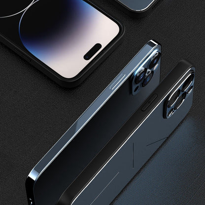 R-JUST RJ-52 for iPhone 14 Pro Max Ultra Slim Phone Case with Three-line Design Precise Cutouts Shockproof Protective Back Cover