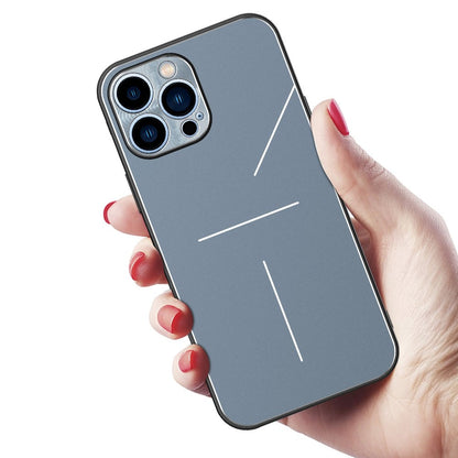 R-JUST RJ-52 for iPhone 14 Pro Max Ultra Slim Phone Case with Three-line Design Precise Cutouts Shockproof Protective Back Cover