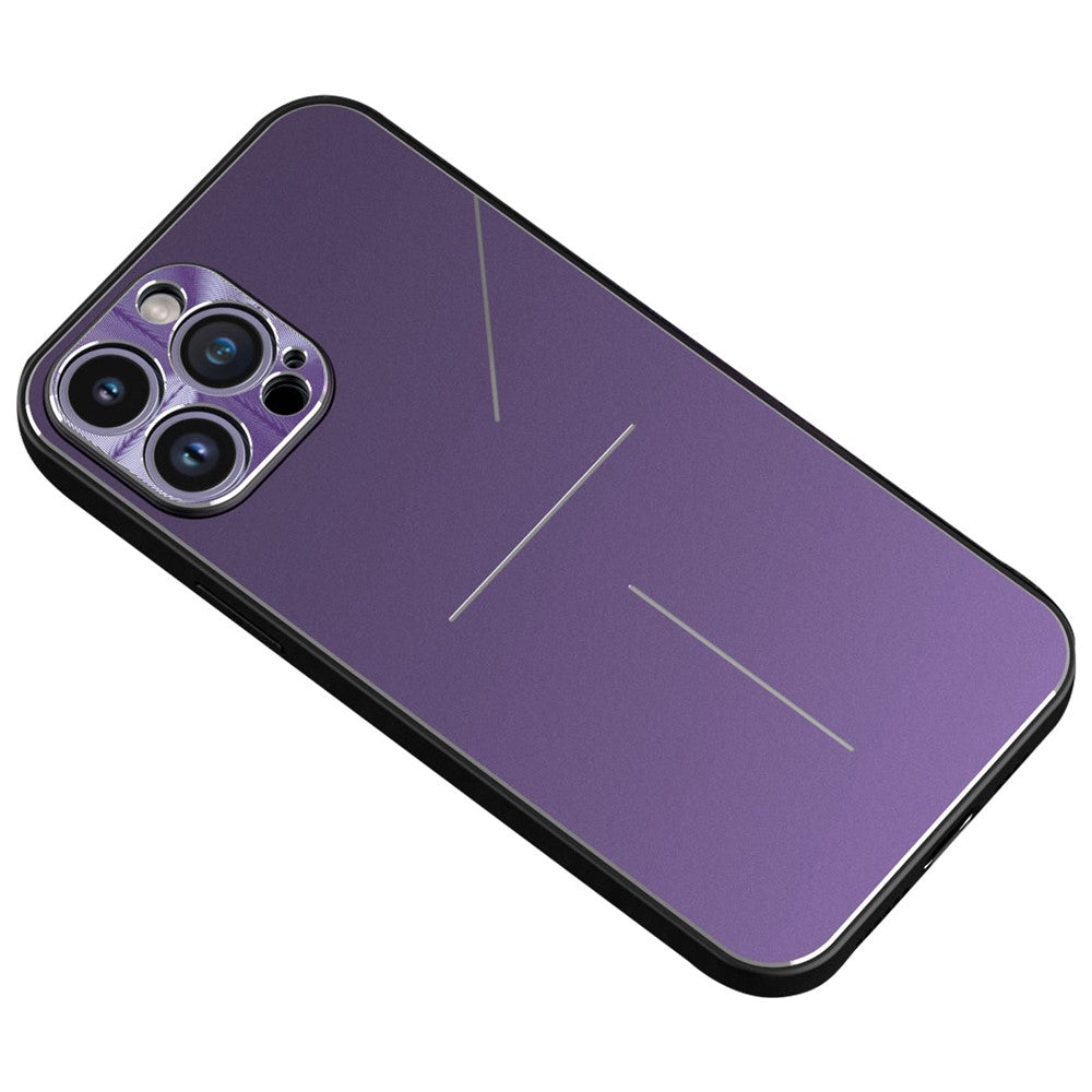 R-JUST RJ-52 for iPhone 14 Pro Max Ultra Slim Phone Case with Three-line Design Precise Cutouts Shockproof Protective Back Cover