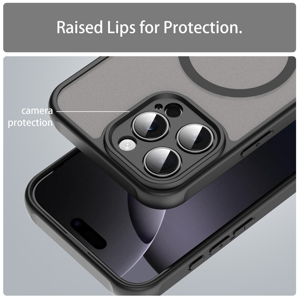 For iPhone 16 Pro Max Case Compatible with MagSafe Anti Drop PC + TPU Phone Cover