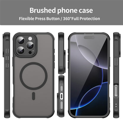 For iPhone 16 Pro Max Case Compatible with MagSafe Anti Drop PC + TPU Phone Cover