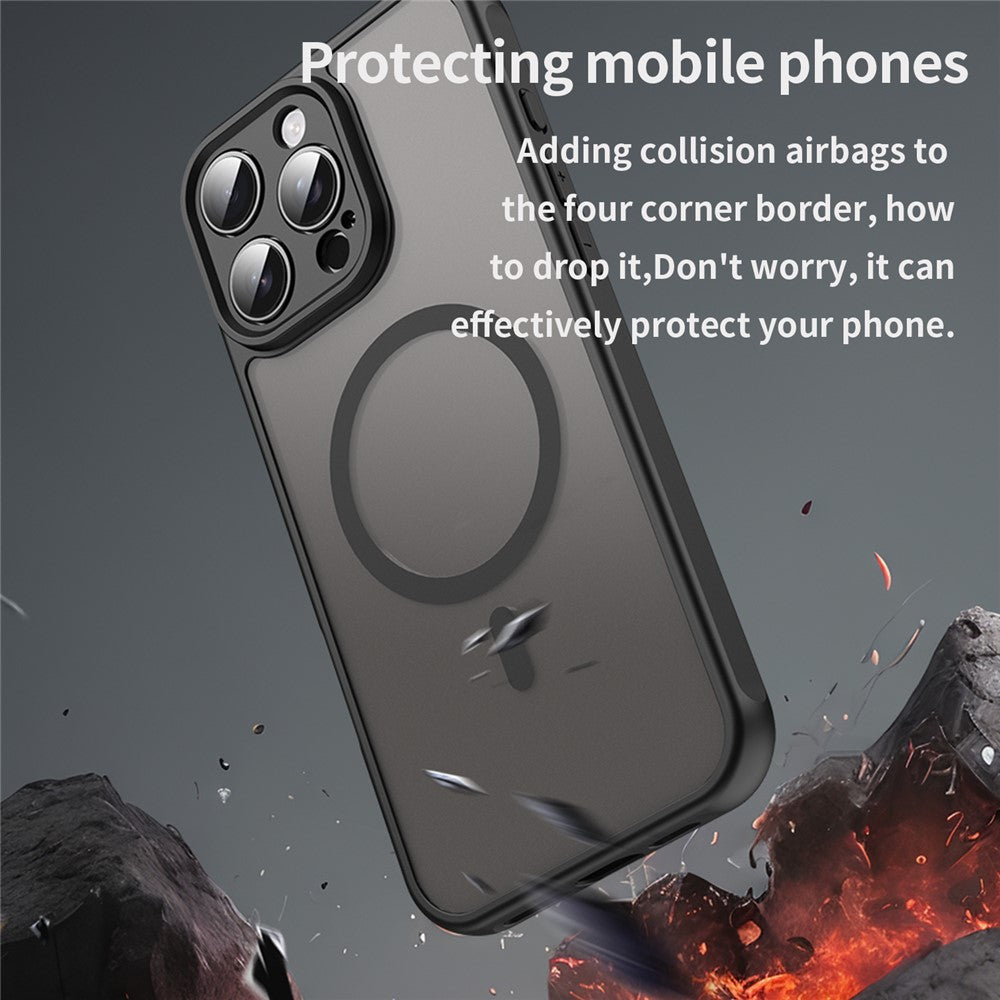 For iPhone 16 Pro Max Case Compatible with MagSafe Anti Drop PC + TPU Phone Cover