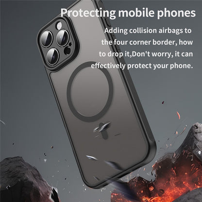 For iPhone 16 Pro Max Case Compatible with MagSafe Anti Drop PC + TPU Phone Cover