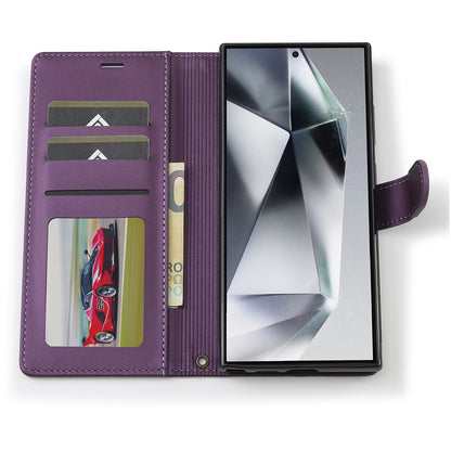 LC.IMEEKE L2 Series for Samsung Galaxy S25 Ultra Case PU Leather Wallet Detachable Magnetic Phone Cover