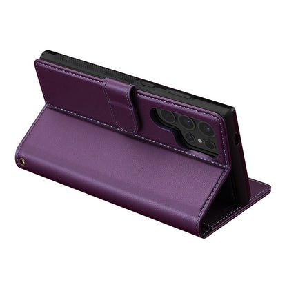 LC.IMEEKE L2 Series for Samsung Galaxy S25 Ultra Case PU Leather Wallet Detachable Magnetic Phone Cover