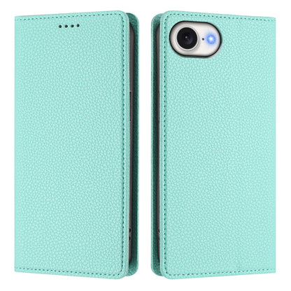 For iPhone 17e / 16e Wallet Case RFID Blocking Litchi Texture Leather Mobile Cover
