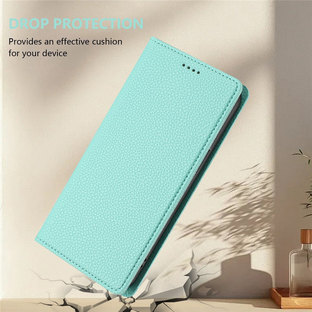 For iPhone 17e / 16e Wallet Case RFID Blocking Litchi Texture Leather Mobile Cover