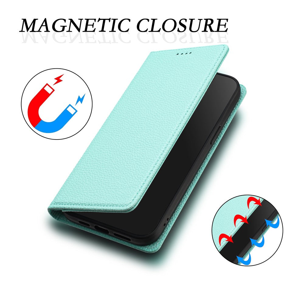 For iPhone 17e / 16e Wallet Case RFID Blocking Litchi Texture Leather Mobile Cover