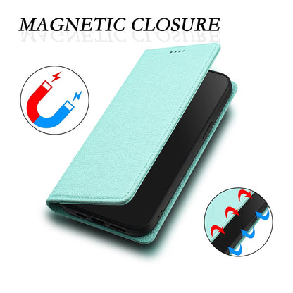 For iPhone 17e / 16e Wallet Case RFID Blocking Litchi Texture Leather Mobile Cover