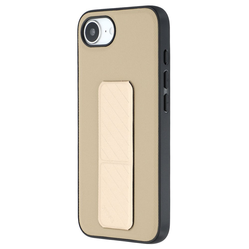 X-LEVEL For iPhone 17e / 16e Case with Kickstand TPU + PU Phone Back Cover Shockproof