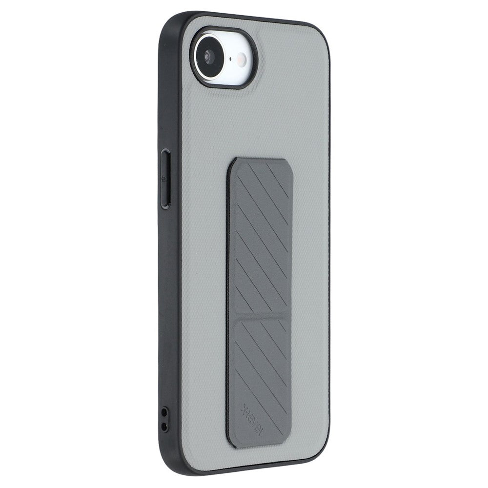 X-LEVEL For iPhone 17e / 16e Case with Kickstand TPU + PU Phone Back Cover Shockproof