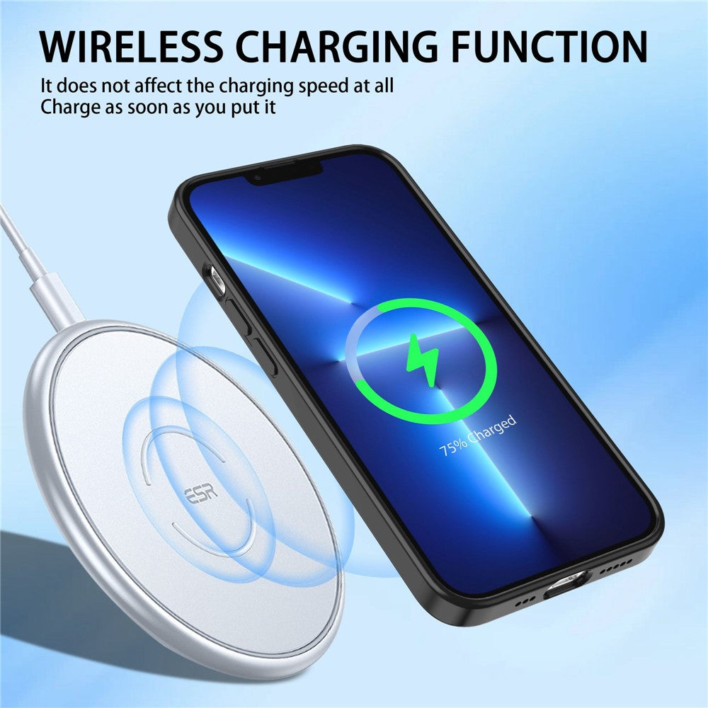 Magnetic Case for iPhone 14 Pro Max Anti-Fingerprint Phone Case Soft TPU Hard PC Shockproof Cover with Metal Lens Protection
