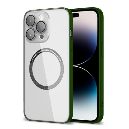 Magnetic Case for iPhone 14 Pro Max Anti-Fingerprint Phone Case Soft TPU Hard PC Shockproof Cover with Metal Lens Protection