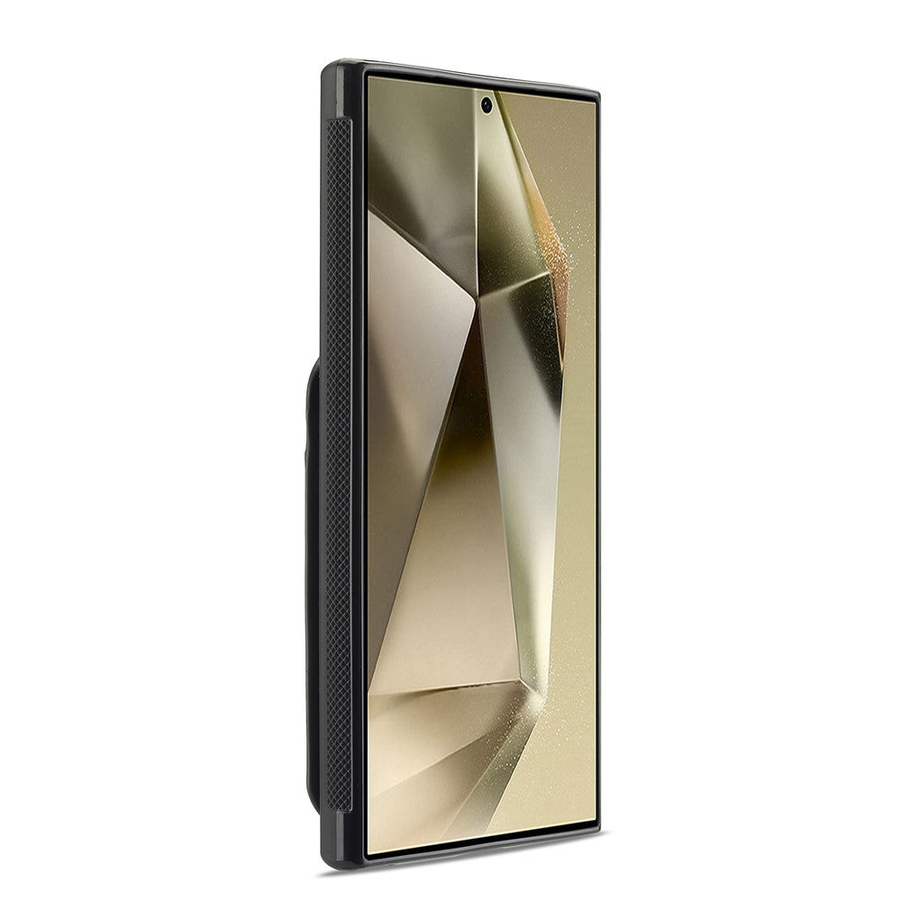 LC.IMEEKE L3 For Samsung	Galaxy S25 Ultra Magnetic Case Detachable Card Holder Leather + TPU Mobile Cover