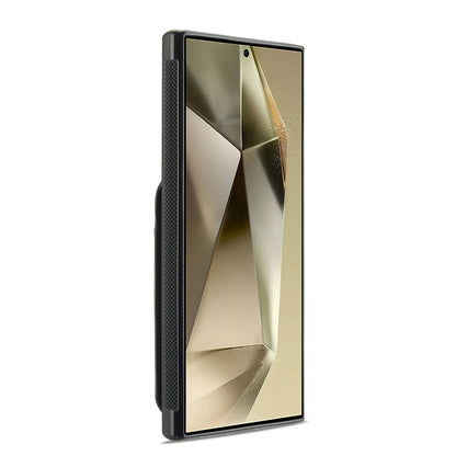 LC.IMEEKE L3 For Samsung	Galaxy S25 Ultra Magnetic Case Detachable Card Holder Leather + TPU Mobile Cover