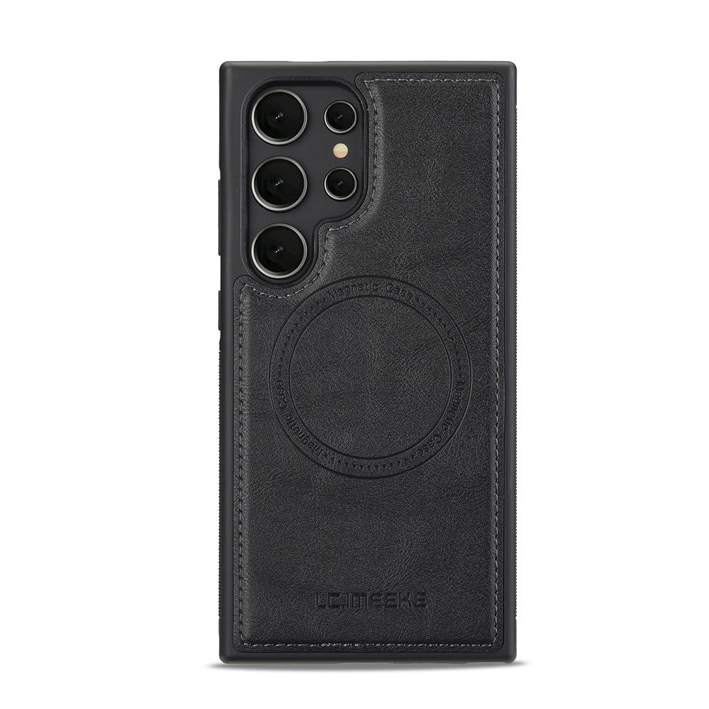 LC.IMEEKE L3 For Samsung	Galaxy S25 Ultra Magnetic Case Detachable Card Holder Leather + TPU Mobile Cover