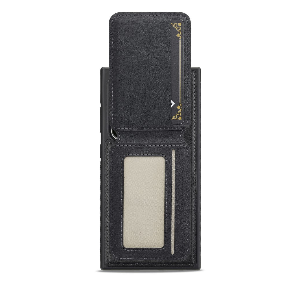 LC.IMEEKE L3 For Samsung	Galaxy S25 Ultra Magnetic Case Detachable Card Holder Leather + TPU Mobile Cover