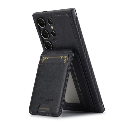LC.IMEEKE L3 For Samsung	Galaxy S25 Ultra Magnetic Case Detachable Card Holder Leather + TPU Mobile Cover