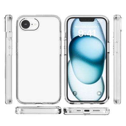 For iPhone 17e / 16e Magnetic Case Support Wireless Charging PC + TPU Clear Phone Cover