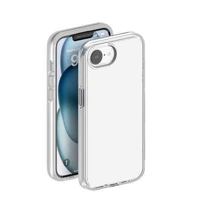 For iPhone 17e / 16e Magnetic Case Support Wireless Charging PC + TPU Clear Phone Cover