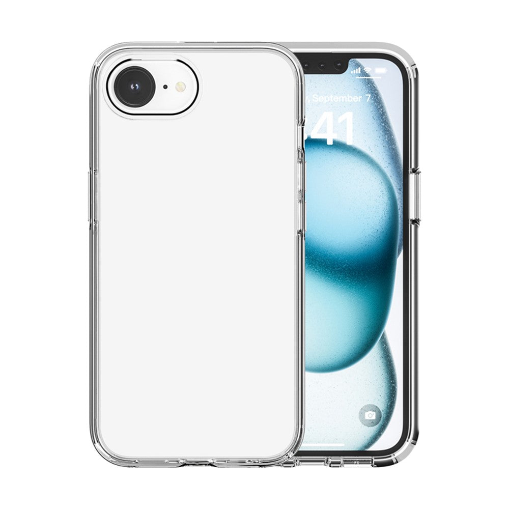 For iPhone 17e / 16e Magnetic Case Support Wireless Charging PC + TPU Clear Phone Cover