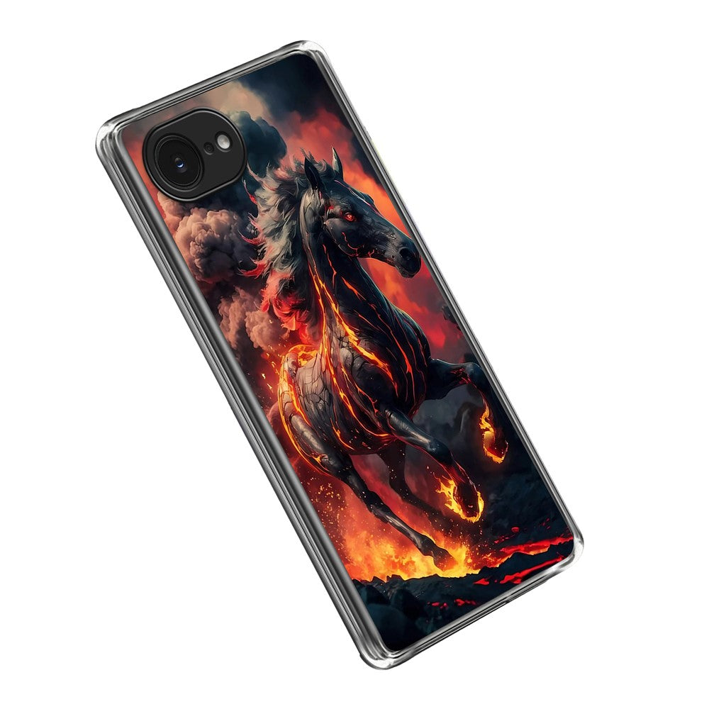 For iPhone 17e / 16e Case IMD Pattern Printed Shockproof TPU Phone Cover