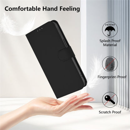 For iPhone 17e / 16e Case Solid Color Wallet Leather Phone Cover with Strap