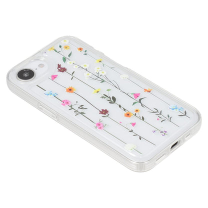 For iPhone 17e / 16e Case Floral Pattern Airbag Anti Drop TPU Phone Back Cover