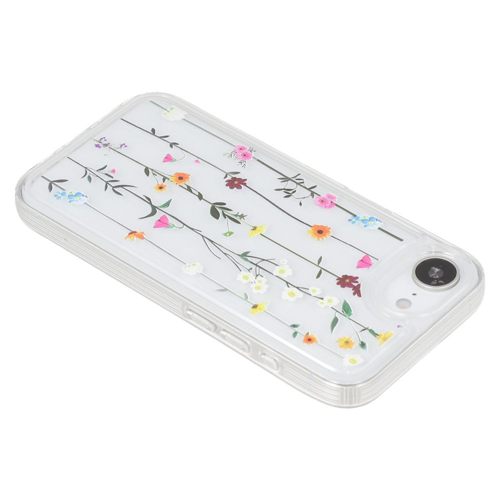 For iPhone 17e / 16e Case Floral Pattern Airbag Anti Drop TPU Phone Back Cover