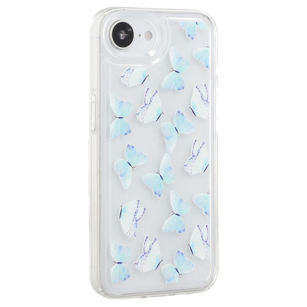For iPhone 17e / 16e Case Anti-Drop Airbag Butterfly Pattern Printing TPU Phone Cover