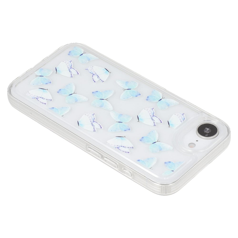 For iPhone 17e / 16e Case Anti-Drop Airbag Butterfly Pattern Printing TPU Phone Cover