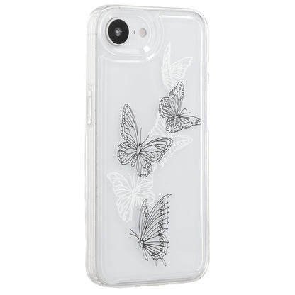 For iPhone 17e / 16e Case Anti-Drop Airbag Butterfly Pattern Printing TPU Phone Cover