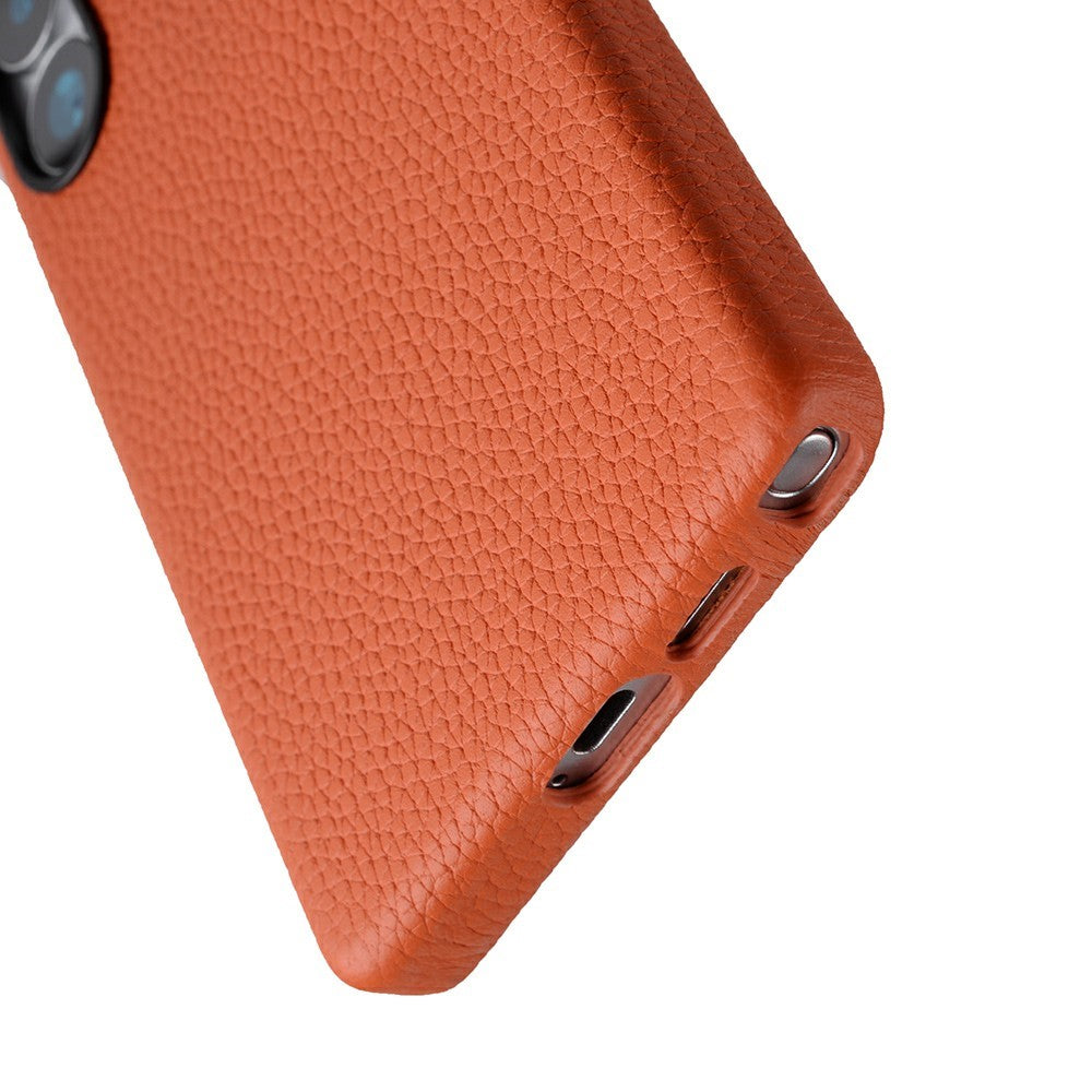 MELKCO For Samsung Galaxy S25 Ultra Magnetic Case Genuine Cow Leather + PC Phone Back Cover