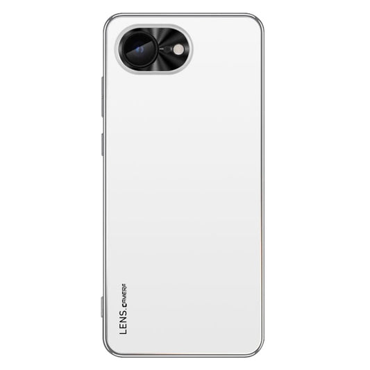 For iPhone 17e / 16e Case Acrylic + TPU + Metal Anti-Scratch Phone Cover with Electroplating Frame