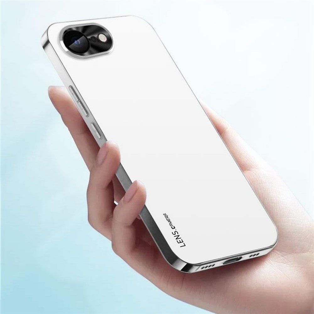 For iPhone 17e / 16e Case Acrylic + TPU + Metal Anti-Scratch Phone Cover with Electroplating Frame
