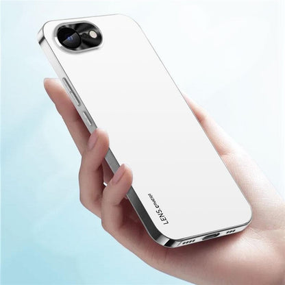 For iPhone 17e / 16e Case Acrylic + TPU + Metal Anti-Scratch Phone Cover with Electroplating Frame