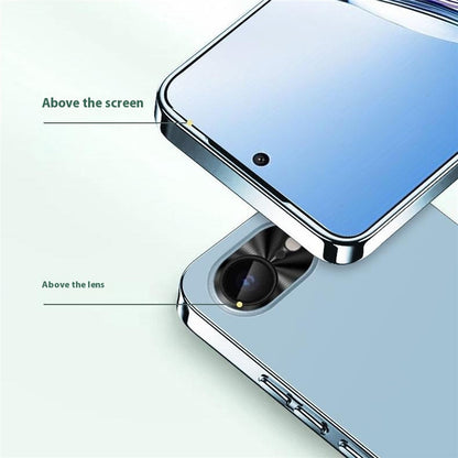For iPhone 17e / 16e Case Acrylic + TPU + Metal Anti-Scratch Phone Cover with Electroplating Frame
