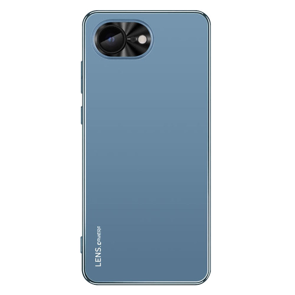 For iPhone 17e / 16e Case Acrylic + TPU + Metal Anti-Scratch Phone Cover with Electroplating Frame