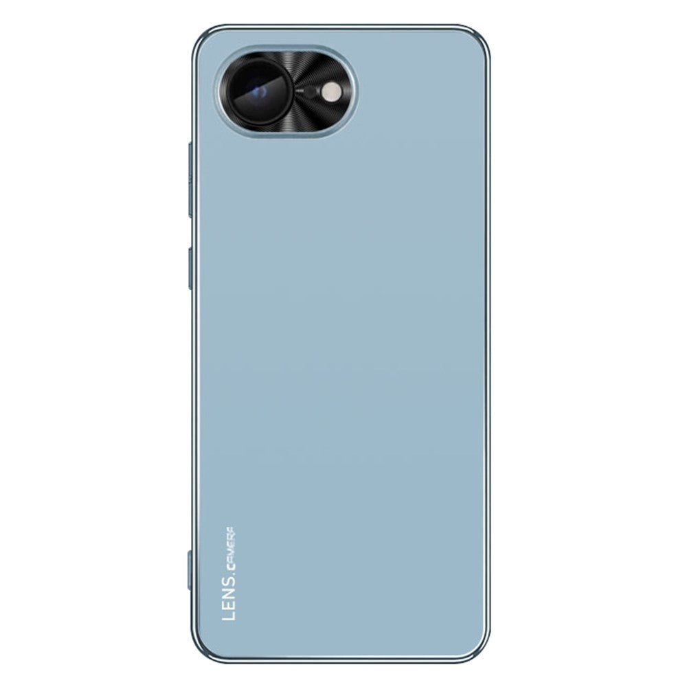 For iPhone 17e / 16e Case Acrylic + TPU + Metal Anti-Scratch Phone Cover with Electroplating Frame