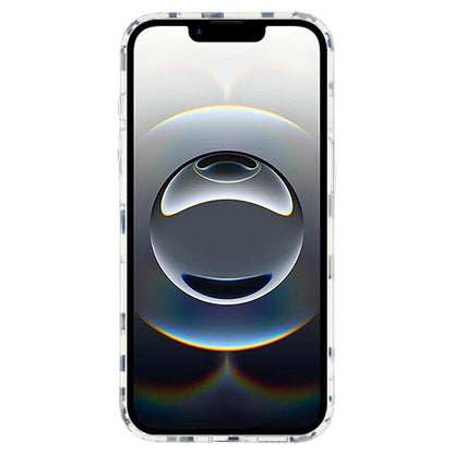 For iPhone 17e / 16e Magnetic Case Clear Anti-Yellowing PC + TPU Phone Back Cover Leopard Print Design