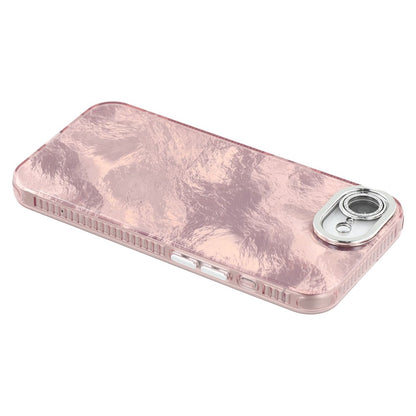 For iPhone 17e / 16e Case IMD Design Shockproof PC+TPU Phone Cover with Glass Lens Film