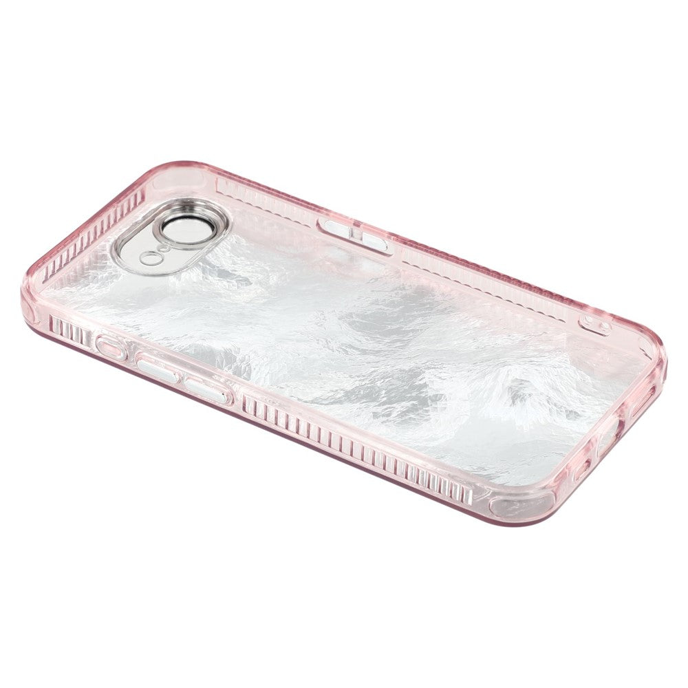 For iPhone 17e / 16e Case IMD Design Shockproof PC+TPU Phone Cover with Glass Lens Film