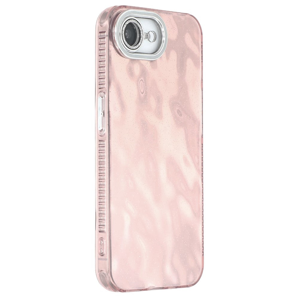 For iPhone 17e / 16e Case IMD Design Shockproof PC+TPU Phone Cover with Glass Lens Film