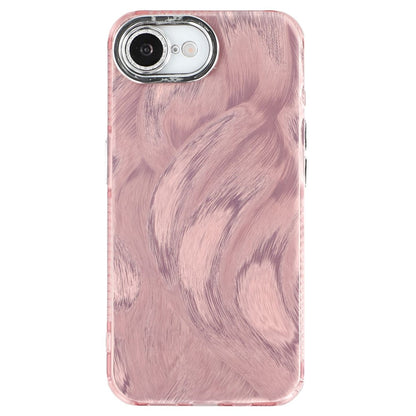 For iPhone 17e / 16e Case IMD Design Shockproof PC+TPU Phone Cover with Glass Lens Film