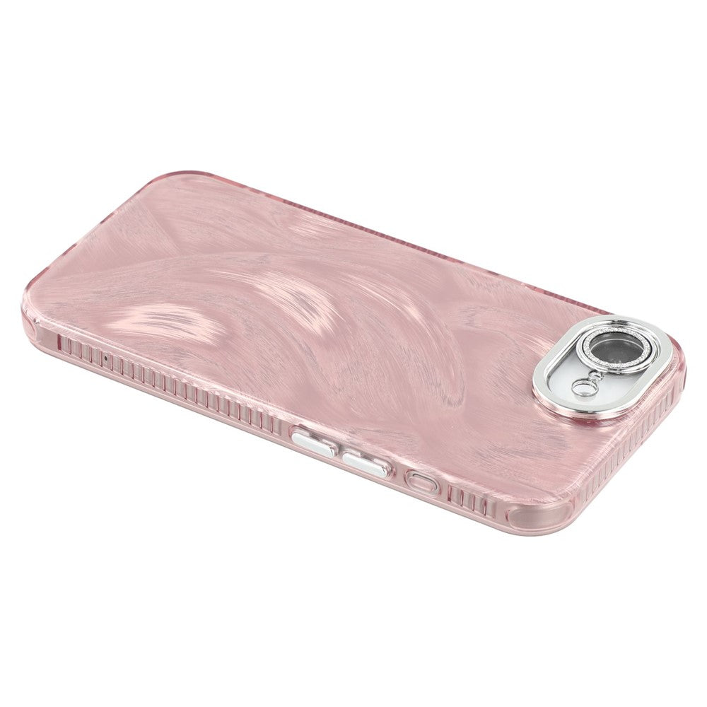 For iPhone 17e / 16e Case IMD Design Shockproof PC+TPU Phone Cover with Glass Lens Film