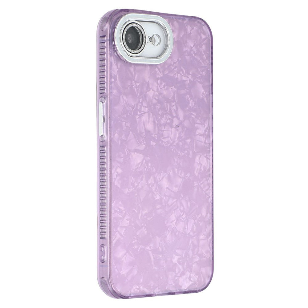 For iPhone 17e / 16e Case IMD Design Shockproof PC+TPU Phone Cover with Glass Lens Film