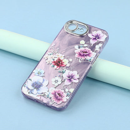 For iPhone 17e / 16e Case with Glass Lens Film Electroplated IMD TPU+PC Phone Back Cover