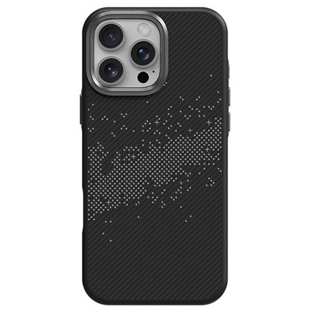 For iPhone 14 Pro Case Compatible with MagSafe Milky Way Pattern TPU + PC Anti Fingerprint Phone Back Cover