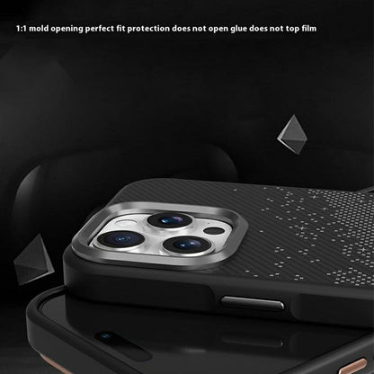 For iPhone 14 Pro Case Compatible with MagSafe Milky Way Pattern TPU + PC Anti Fingerprint Phone Back Cover