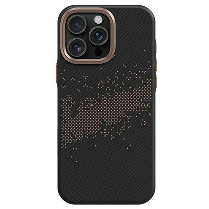 For iPhone 14 Pro Case Compatible with MagSafe Milky Way Pattern TPU + PC Anti Fingerprint Phone Back Cover
